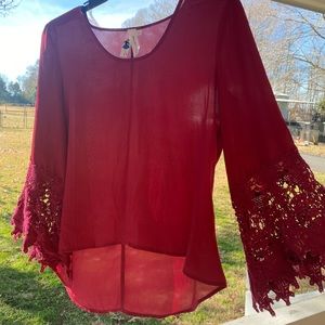Burgundy Blouse